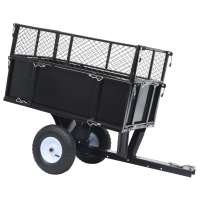 vidaXL Carro remolque inclinable de cortacésped carga de 150 kg - details 0