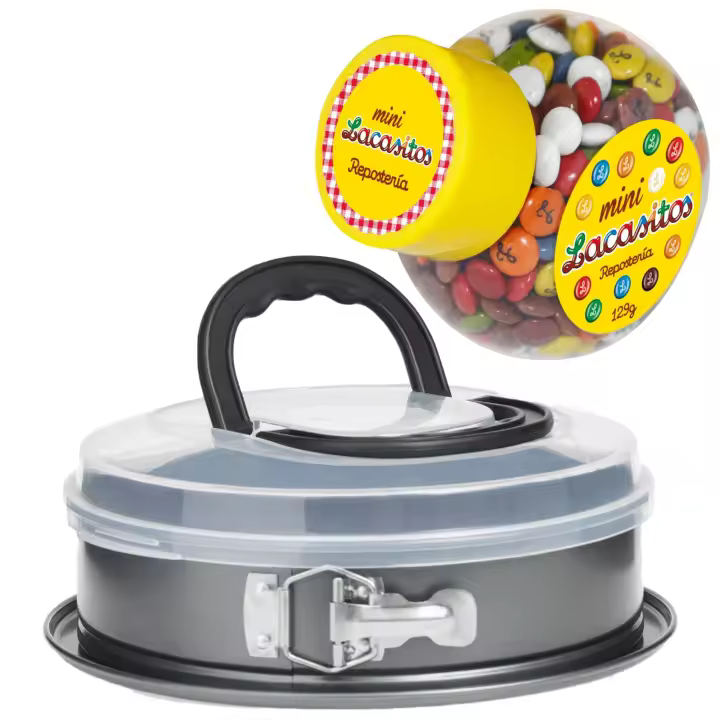 Pack repostería:LACASITOS MINI COLOR BOTE 129G+molde extraíble - 1