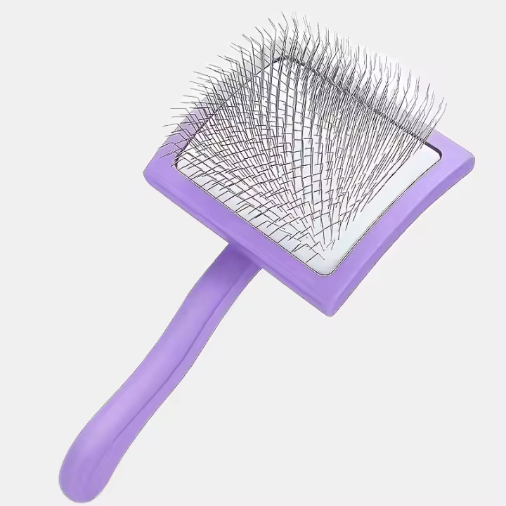 Cepillo De Aseo Extra Largo Para Perros Y Gatos Cepillo De Pelaje Para Doodle Eliminador De Pelos Metálico Resistente - 1