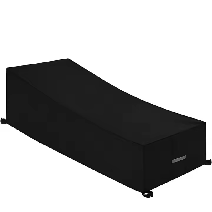 BIT Funda Protectora para Tumbona con Rejillas de Ventilación y Protección UV - Negro - 1