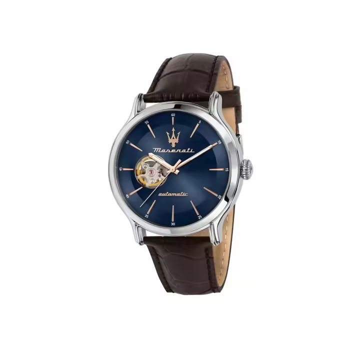 Maserati Reloj Hombre Epoca 42mm Automatic Mvmt Ss Case Blue D Acero 10 Atm - 1