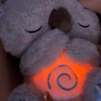 Juguete Musical Para Bebés Con Oso Koala Recién Nacido Soporte De Sueño Con Luz Y Sonido Ritmo De Respiración Figura De Textil - details 8