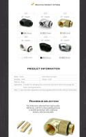 Adaptador Rotativo De Ángulo Ajustable 45° 90° Enchufe De Compresión Manual 360° G1/4'' Disponible En 4 Colores: Oro Plata Negro Blanco - details 1