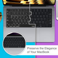 Cubierta De Teclado Coreano Para MacBook Air 13.6 15.3 Pulgadas M M2 Chip Pro13 14 15 16 iMac Magic Silicona Resistente Al Agua Y Polvo - details 4