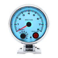 Tacómetro Eléctrico Blanco AD 3.75 Pulgadas 95mm Con Luz De Cambio Interna Para 4 6 8 Cilindros Rueda De Cromo Medidor De RPM 8000 - details 11