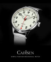 Reloj Mecánico Para Hombre CADISEN Con Luz Propia Y Correa De Acero Inoxidable Cristal De Zafiro Resistente Al Agua NH35A - details 0