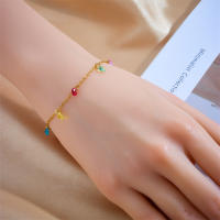 Pulsera De Cuarzo Colorido En Acero Inoxidable 316L DIEYURO Para Mujer Y Niñas Joyería De Moda Impermeable Regalo Con Encanto Geométrico - details 8