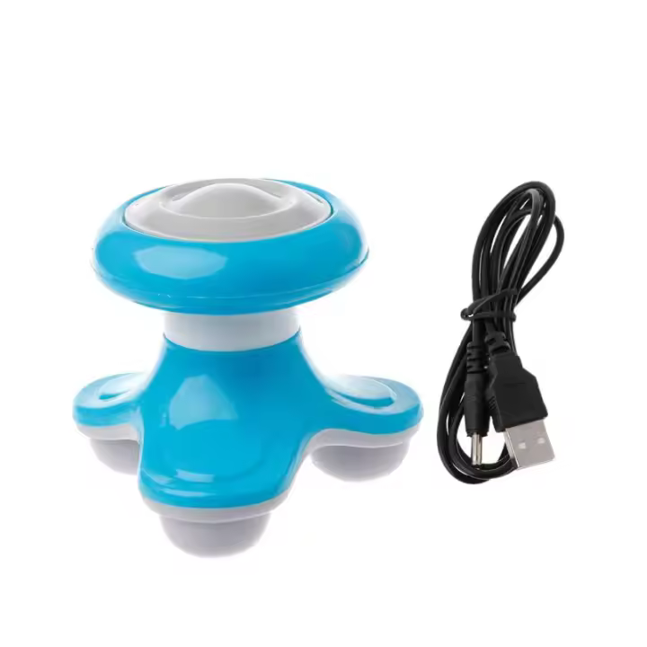 Masajeador Eléctrico De Forma Triangular Con Mango USB Mini Masajeador Para Cuello Espalda Cabeza Pies Face Foot Massager - 1