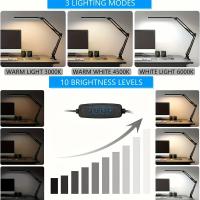Lámpara De Escritorio LED Flexible Con Clip Rotativo Y 3 Colores De Luz Protección Ocular Para Estudio Oficina Y Dormitorio - details 1
