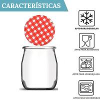 Mundotarros Tarros de Yogur y Postre de Cristal de 190 Ml - Tapa Metálica - Ebook con 102 Recetas - Perfectos Para Yogur, Natillas, Pudding, Potitos - details 1