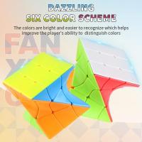 Cubo de velocdad 3x3, Cube de velocdad giratorio E inclinable, Mágico Cube 3D, Cube rompecabezas de Colores brillantes, rompecabezas para niños y adultos - details 1
