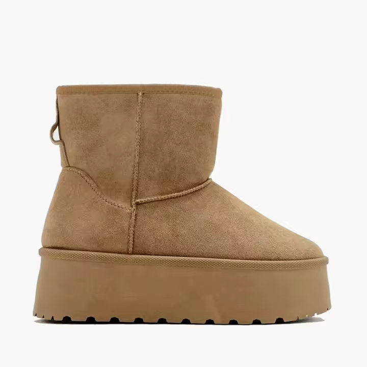 Botas mujer - Bota australiana marron - caña media - Botas marrones calentitas forradas con pelito interior en su interior - 1