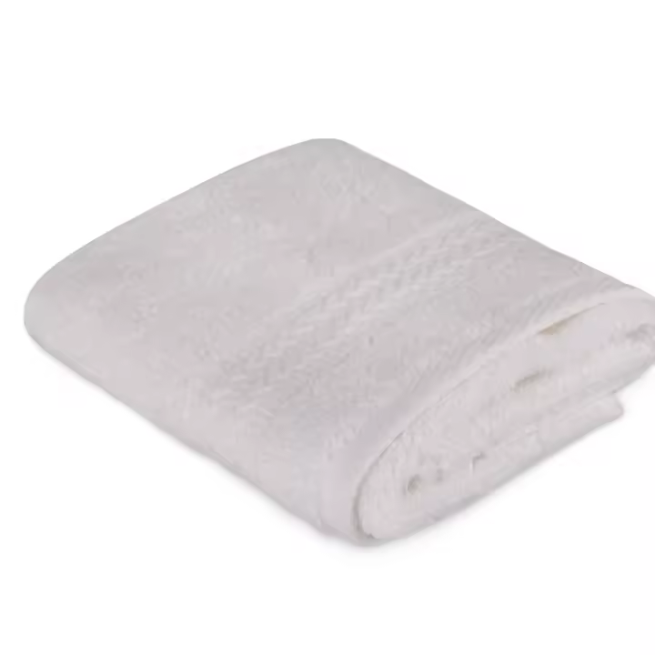 Wellhome Toalla de Cortesía Blanco 100% Algodón 500 Gr/m² 30x50 Cm - Suave y Absorbente - 1