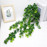 Eucalipto Artificial De 80cm Hojas Redondas Planta Vertical Para Decoración De Pared Hogar Sala De Estar Exterior Jardín Falso Plant - details 4