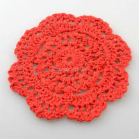 30Pcs Cojines De Mesa Redondos De Crochet Tapetes Para Vajilla Y Lámparas 10cm Eco-amigables De Poliéster Y Algodón Estilo Prairies Chic - details 6