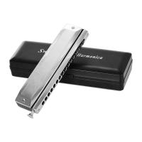 Harmonica Cromática Swan SW-1664 Con 16 Agujeros En Do 64 Tonos Organ De Bocina Para Niños Y Adultos Con Estuche De Almacenamiento Y Paño De Limpieza - details 1