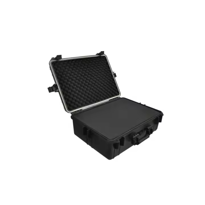 vidaXL Maletín rígido de transporte negro con espuma 35 litros - 1