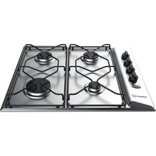 PLACA DE GAS INDESIT PAA642/IX  Acero inoxidable Integrado 58 cm Encimera de gas 4 zona(s) - 1