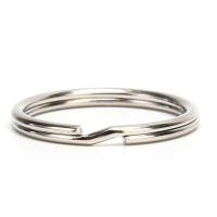 Llavero De Metal En Forma De Círculo Blanco Para DIY 12-23mm Anillo Dividido Accesorios De Porta Llaves Para Joyería Unisex - details 2
