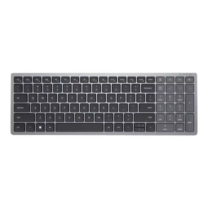 Teclado Dell Multi-Device KB740 gris titanio (inalámbrico, 2,4 GHz, Bluetooth 5.0, USB, QWERTZ) - 1