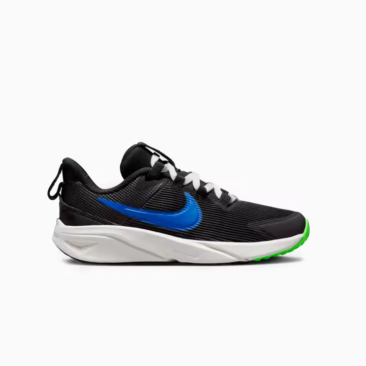 Zapatillas de Running Niño Nike Star Runner 4 Negras & Blancas y Verdes / Sabas Shop - 1