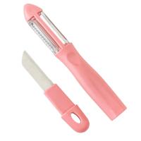 moem&an Pelador Patatas con Cuchillo, 3en1 Multipelador de Frutas y Verduras, Pelador Verduras, Pelador Multiusos | Pela Laminas Juliana | Cuchillas: Acero Inoxidable, Oscilantes, Afiladas | Mango Ergonómico - details 0