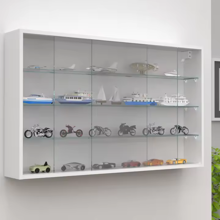 Vitrina mural de cristal de madera Vitrina mural Vitrina de coleccionista Drivalo XL Vitrina mural de cristal de madera Vitrina mural Vitrina de coleccionista Drivalo XL - 1