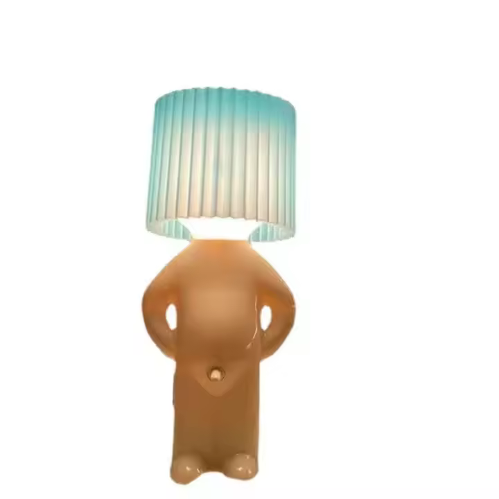 Lámpara De Mesa Creativa Con Diseño De Niño Malicioso Luz De Lectura LED Única Para Dormitorio Luz Nocturna Regalo Para Niños - 1