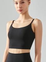 Sudadera Deportiva Sin Tirantes Con Cojín Para Pecho Transpirable Para Yoga De Nylon Y Spandex Para Mujeres - details 8
