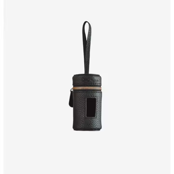 Dispensador de Bolsas de Caca Foxys para Perro Lujoso y Moderno Cuero Sintético de Alta Calidad  Detalles Dorados  Espacioso y Discreto - 1
