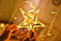 Decoración De Navidad Y Ramadán 2025 Luces De Cortina Guirnalda Estrella Luna Aid EID Mubarak 2024 Para Hogar Eventos Musulmanes Fiesta - details 21