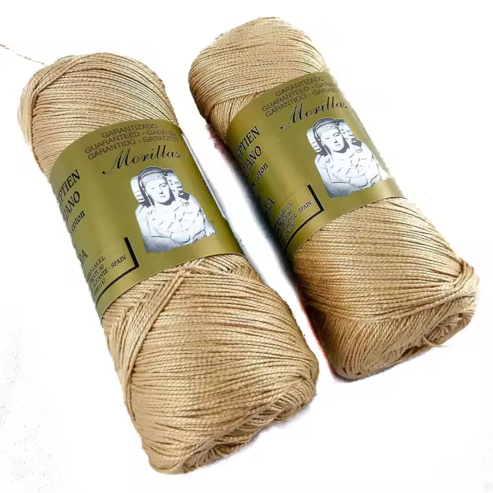 PACK 2 ZEPELINES MORILLAS® en Colores Sólidos de Algodón Perlé 100% Egipcio Mercerizado para DIY y Tejer a Mano Labores de Ganchillo o Punto con un Acabado Elegante. (2 X 70gr) - 1