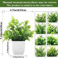 1Pcs Plantas Artificiales Verdes En Maceta Para Decoración Interior De Habitaciones Dormitorios Y Salones Decoración De Mesas Y Jardines Decoración De Boda Y Exterior - details 3