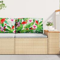 Cojines vidaXL Multicolor Poliéster 80 x 12 x 40 cm Inlays Decorativos - details 0