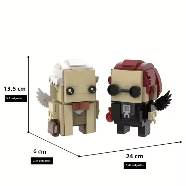 Bloques De Construcción MOC Movie Good Omens Ángeles Aziraphale Y Demonios Crowley Figuras De Acción Para Adultos Juguetes De Comedia Regalos - 1