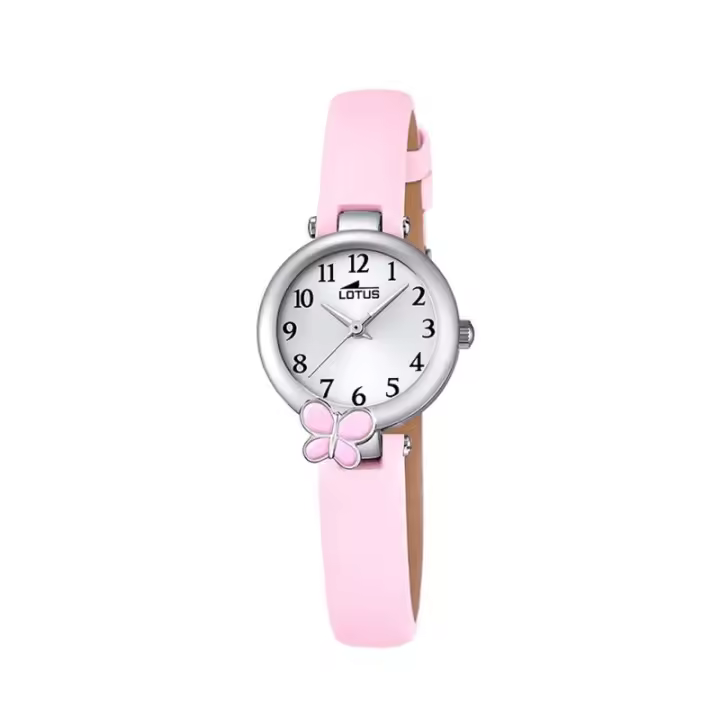 Reloj Lotus Niña 18263/2 - Analógico Cuarzo - Acero Inoxidable - Mariposa Rosa - Estuche Regalo - 1