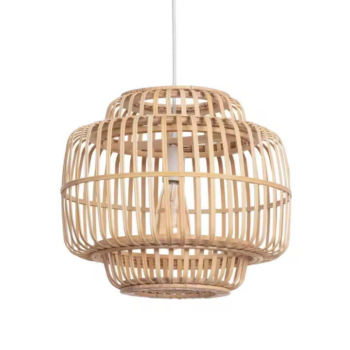 Ledkia Lámpara Colgante Bambú Moruya Natural - 1