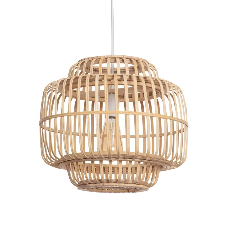 Ledkia Lámpara Colgante Bambú Moruya Natural - 1