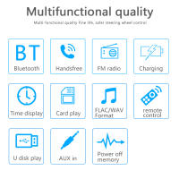BQCC 1 Din Estéreo De Coche Con Pantalla Táctil BT MP3 Carga Rápida FM Dual USB AUX Luces Coloridas Juego Handsfree Multimedia - details 2