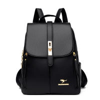 Mochilas de cuero de lujo para mujer y niña, morral informal, Mochila Vintage negra, mochilas escolares - details 9
