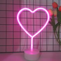 Luz Neón En Forma De Corazón Con Pilas O Alimentada Por USB Decoración Para Dormitorio Y Sala De Estar Regalo Para Bodas Y Aniversarios - details 3