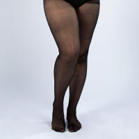 Pantimedias De Seda Ultrafinas Para Mujer Talla Grande Cintura Alta Modeladora Sólida Confortables Y Silenciosas - details 1