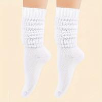 6 Pares De Calcetines De Talla Media Para Mujer Tejidos Térmicos Calcetines Largos Sueltos Y Adecuados Para Primavera Otoño Invierno Calcetines De Lana Gruesa Y Cálidos - details 8
