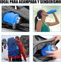 Botella Plegable Silicona 500ml - Hidratación Revolucionaria - Libre de BPFA - details 2
