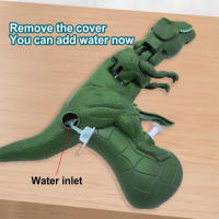 Juguete De Agua Con Sprinkler De Dinosaurio Que Balancea La Cabeza Juguetes Para Niños Boy Summer Beach Dino Spray Shooting Pressing Grip - details 3