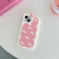 Funda De Silicona Anticaída Con Diseño De Gato Hello Kitty 3D Para iPhone 15 14 13 pro Max 11 12 13 pro Estilo Y2K Con Borde Completo - details 6