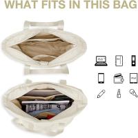 Tote Bags for Women, Handbags & Shoulder Bags with Yoga Mat Buckle for Travel, Beach, Gym, Work, School - details 0