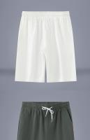 Shorts De Algodón Para Hombre Verano Playa Casual Con Cordón Transpirables Ligeros Para Exteriores Shorts Deportivos De Carrera Solidarios - details 6