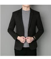 Chaqueta De Lana Elegante Para Hombre Estilo Coreano Británico Versión Sencilla De Color Sólido Para Bodas Y Trabajo Chaqueta De Negocios Con Mangas Largas - details 9