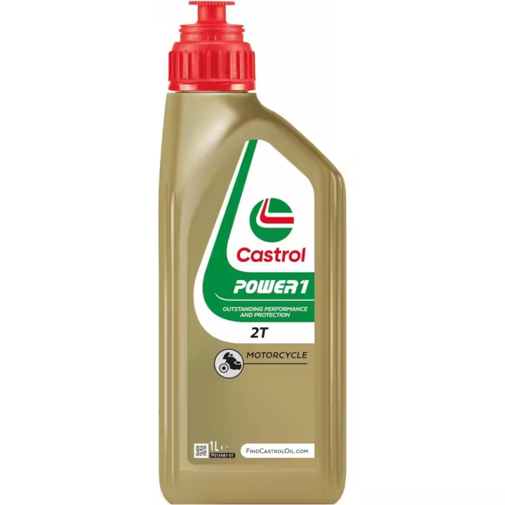 CASTROL Power 1, 2T Aceite de Motor para Motores de 2 Tiempos - Alta Calidad y Rendimiento Duradero - 1